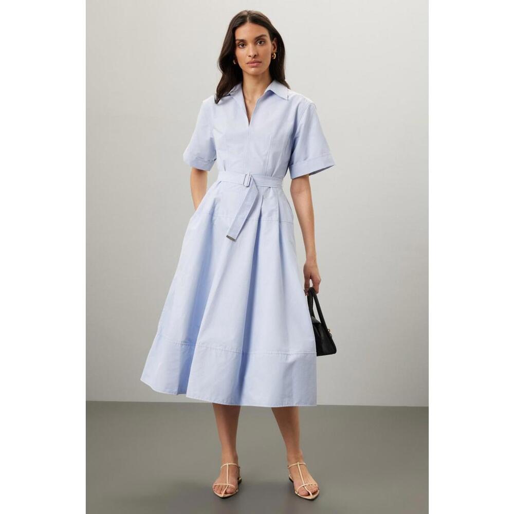 Simkhai Blue Deanna Midi Dress Size 0 with Stain and Snags